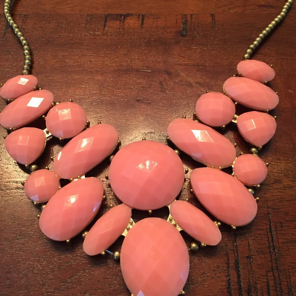 Pink Lucite Statement necklace